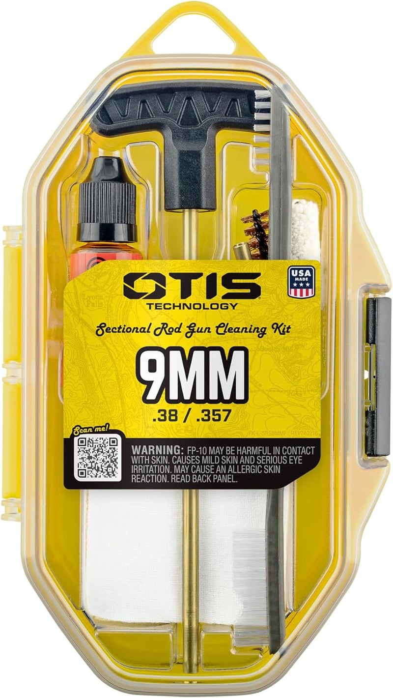 Otis Technology 9mm Pistol Cleaning Kit with Brass Rod (Select Your Style) - Image 1